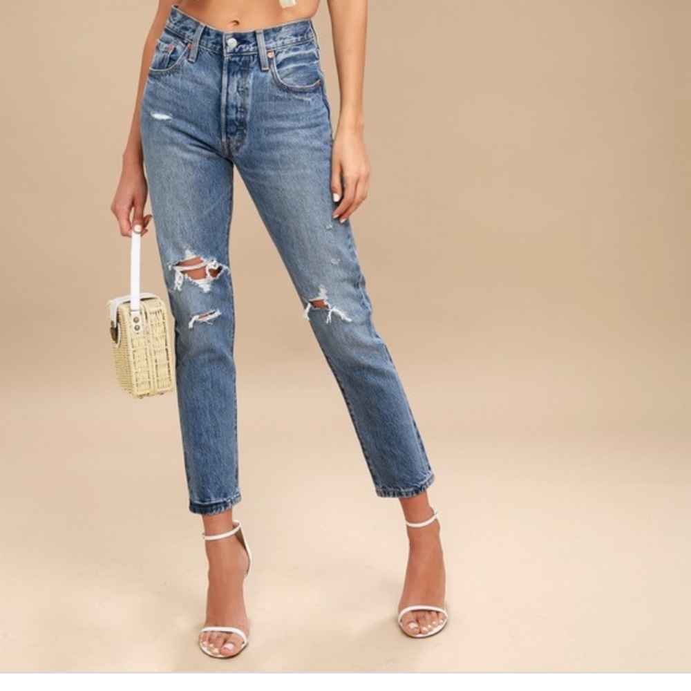 Levi’s 501 Distressed Jeans